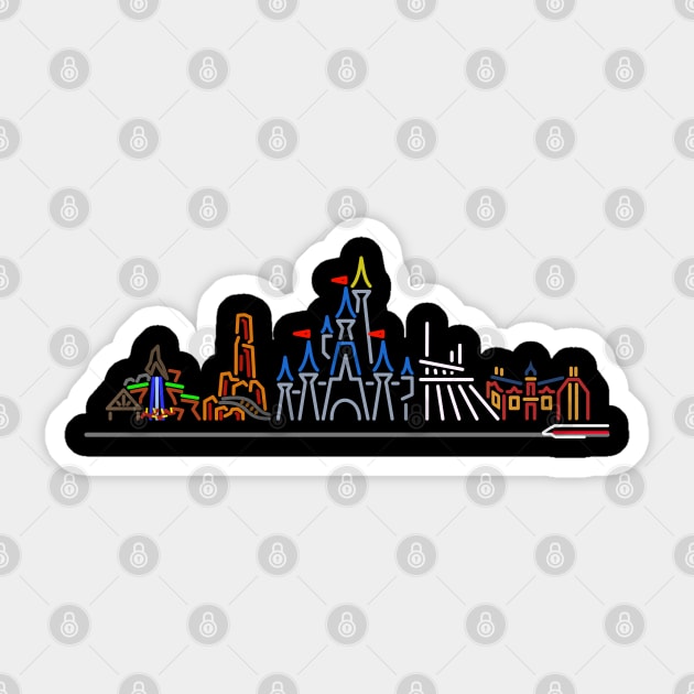 Magic Kingdom Monorail Sticker by Gartdog